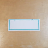 C&F Wooden Teal Border Rectangle Plain Board - Kids Haven